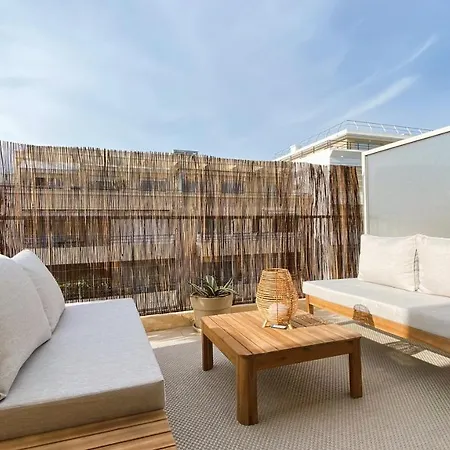 T2 Bricka La Terrasse De La Plage, Moderne, Equipe, Lumineux * Антиб